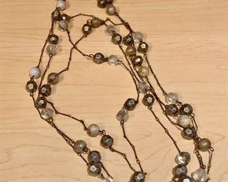 $34 - Fashion double strand station necklace KS#54