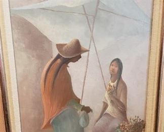 Oscar Parra oil painting
