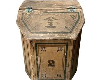 Antique Painted Country Store Bin