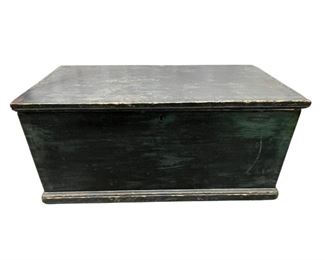 Blue Painted Blanket Chest