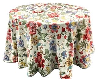 GP & J Baker Persian Pomegranate Skirted Table