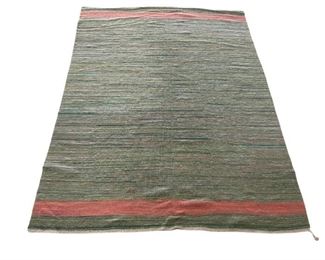9 x 12 Green and Pink Rug