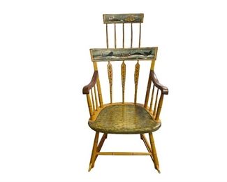 Hand Painted Rocker by Sally Nolan