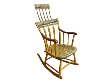 Hand Painted Rocker by Sally Nolan