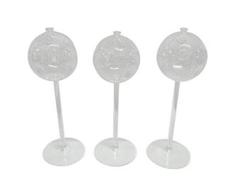 Glass Bud Vases, Set of 3