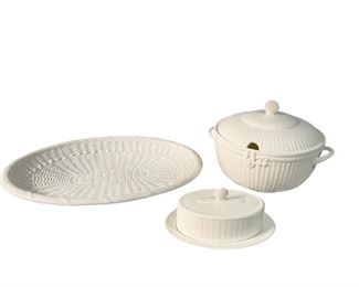 Wedgwood Nantucket Dishes & Basketweave Oval Platter