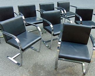 One of two sets of 8 Brno chairs,