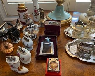 Collection of antique and vintage lighters
