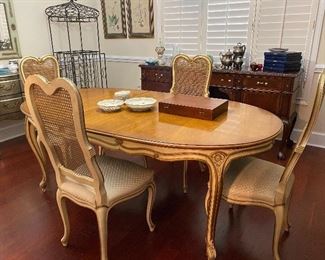 Karges dining table and 4 chairs