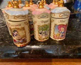 Walt Disney spice jars