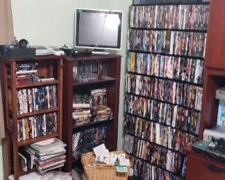 100s of dvds and blue rays