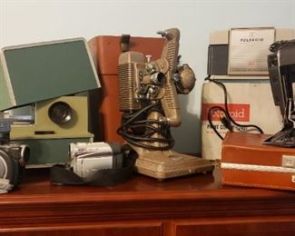 Old projectors and cameras 