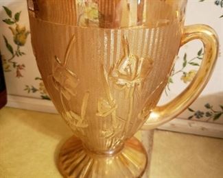 Carnival Glass Pitcher