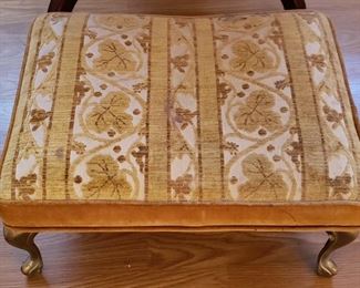 Foot Stool with Brass Legs