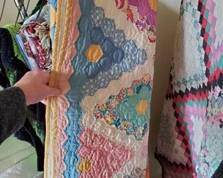 Antique hand stitched quilt