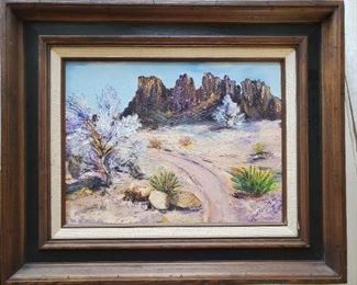 W. Cleveland desert landscape oil