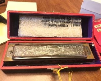 Silver Plated Harmonica 2/5