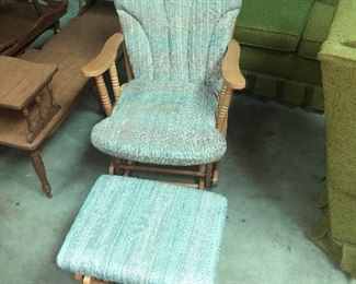 Armchair Glider and Ottoman