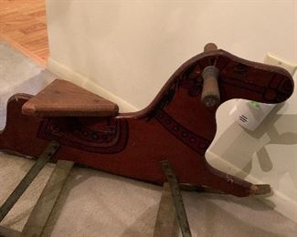 Antique rocking horse