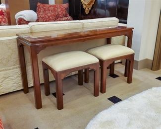 Sofa table and two benches!  High quality!