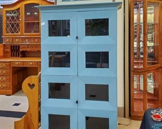 Madrid Vitrine - Ferrat blue cabinet!