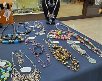 Lots of higher quality jewelry:  Brighton, Coldwater Creek, Premier, and many pieces purchased from Crosno Jewelers in Cape, 