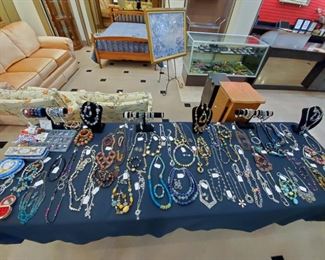 Lots of higher quality jewelry:  Brighton, Coldwater Creek, Premier, and many pieces purchased from Crosno Jewelers in Cape, 