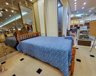 Stickley bed - extra long - the set includes extra long mattress/box springs, and three extra long sheet sets.  The bed is over 60 years old, but still in excellent condition!