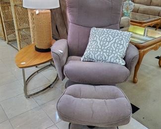 Swivel Chair and Ottoman