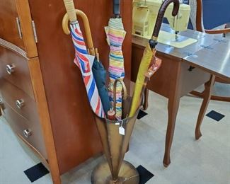 vintage umbrella stand!