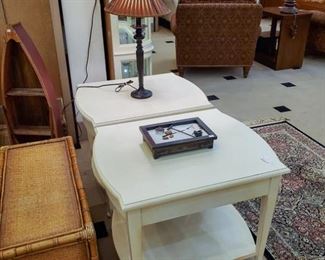 New Lane cream colored end tables!