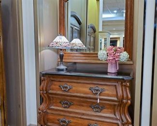 Marble topped chest and mirror!!!  SO INCREDIBLY NICE~~