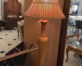 LOVE this unique wooden lamp!