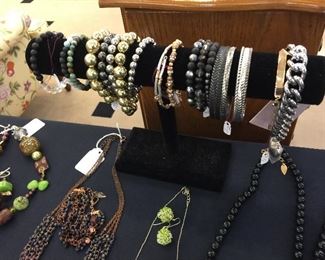 Lots of higher quality jewelry:  Brighton, Coldwater Creek, Premier, and many pieces purchased from Crosno Jewelers in Cape, 