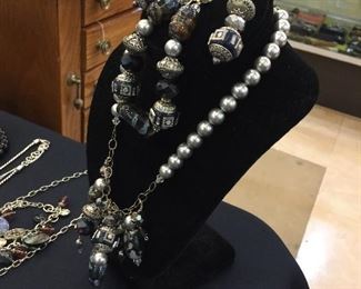 Lots of higher quality jewelry:  Brighton, Coldwater Creek, Premier, and many pieces purchased from Crosno Jewelers in Cape, 