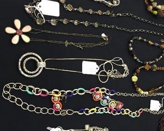 Lots of higher quality jewelry:  Brighton, Coldwater Creek, Premier, and many pieces purchased from Crosno Jewelers in Cape, 