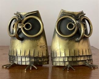 RARE C.JERE OWL BOOKEND SIGNED RETO