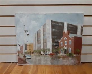 Vintage Topeka and East Douglas | Acrylic on Canvas | 16"x20" | Unframed