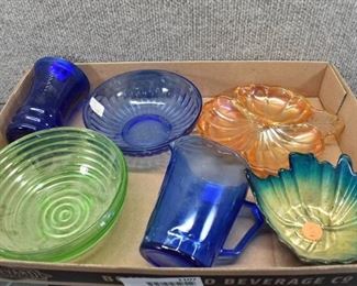 Vintage Lot of 6 Assorted Glass Pieces | Cups, Bowls, Dishes, & More