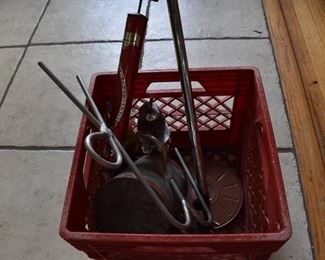 Vintage Lot of 6 Cool Assorted Items | "Universal Sprayer", Film Reel, Optician Equipment, Flashlight, Etc