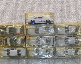 Vintage Lot of 10 Racing Champions Premier 1:64 Scale Cars | Assorted Advertisements, Maxwell House, McDonalds, Etc. | 3.25"
