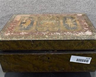 Antique Wood Fold Out Writing Desk/ Document Box | Open 18.5"x13" Closed 9.25"x5"x13"