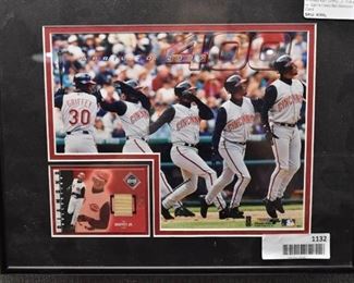 Framed Ken Griffey Jr. Framed Game Used Bat Relic Baseball Card & Photo | 14.25" x 11"