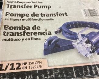 Transfer pump. Barely used.