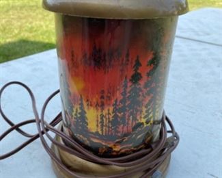 Vintage fire lamp 