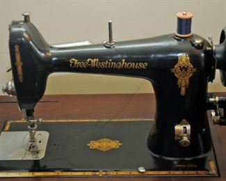 FREE-WESTINGHOUSE HEAVY DUTY SEWING MACHINE  ON STAND
