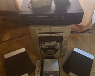 This vintage electronics set would be great to tinker with and recollect about the good old days. This set includes Sony SS-SR50 speaker system, Canon Sure Shot Zoom 35 mm camera with pouch, Sony MHC-MC1 50 CD Compact Stereo System with remote, VHS player, and a Panasonic tape recorder...similar to the one I used to make mix tapes with. https://ctbids.com/#!/description/share/932854
