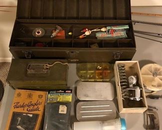 Vintage fishing tackle/accessories.
