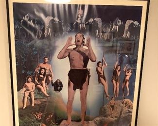 Tarzan poster signed by Johnny Weissmuller.