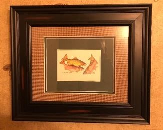 Trout print by Jocelyn Slack.